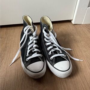high top black converse